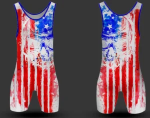 USA Skull Wrestling Singlet