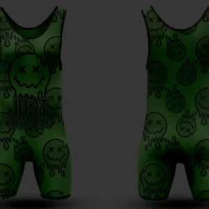 Just Wrestle Military Green Singlet