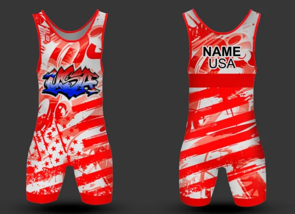 IMG_0177 USA Warface Red Wrestling Singlet